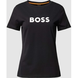 Czarna bluzka Hugo Boss z bawełny