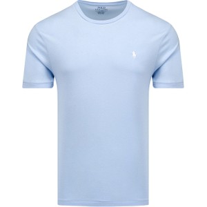 Niebieski t-shirt POLO RALPH LAUREN z krótkim rękawem w stylu casual z bawełny