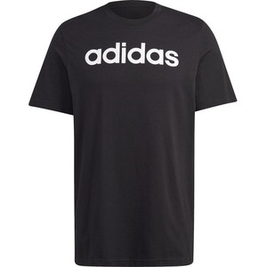 Czarny t-shirt Adidas z dżerseju