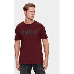 Czerwony t-shirt Hugo Boss