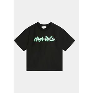 Czarna bluzka dziecięca The Marc Jacobs z krótkim rękawem dla dziewczynek