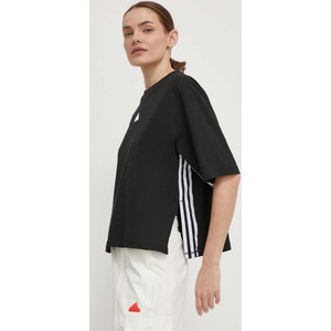 Bluzka Adidas z krótkim rękawem w sportowym stylu z okrągłym dekoltem