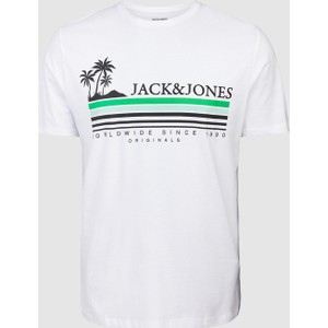 T-shirt Jack & Jones w młodzieżowym stylu z krótkim rękawem z nadrukiem