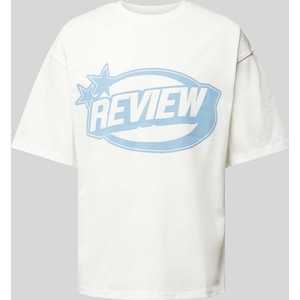T-shirt Review z krótkim rękawem z bawełny