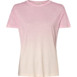 Różowy t-shirt Marc O'Polo z dżerseju