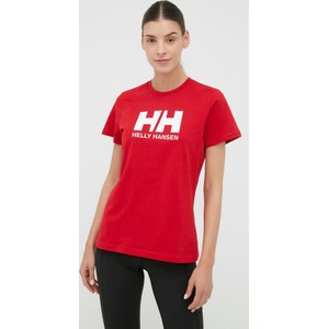 T-shirt Helly Hansen w młodzieżowym stylu z okrągłym dekoltem