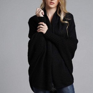 Czarny sweter Parine.pl w stylu casual