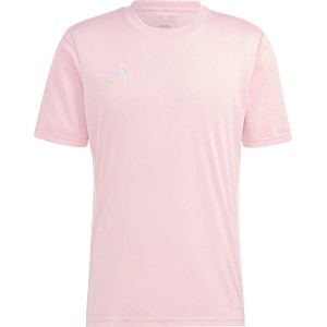 Różowy t-shirt Adidas w sportowym stylu z dżerseju