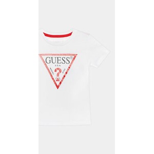 Koszulka dziecięca Guess dla chłopców z jeansu