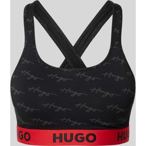 Czarny biustonosz Hugo Boss