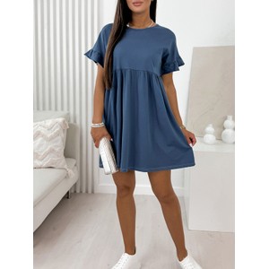 Niebieska sukienka UBRA.PL w stylu casual mini