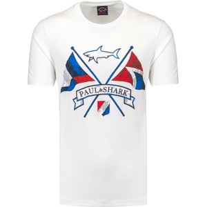 T-shirt Paul And Shark z bawełny w młodzieżowym stylu