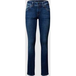 Granatowe jeansy BLUE MONKEY z bawełny