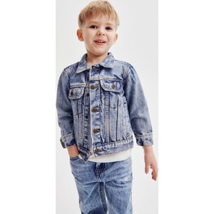 Granatowa kurtka dziecięca Reserved z jeansu