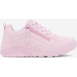 Różowe buty sportowe dziecięce Skechers sznurowane