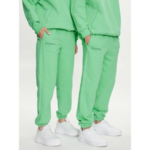 Zielone spodnie Pangaia w sportowym stylu z dresówki