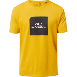 Żółty t-shirt O'Neill z bawełny