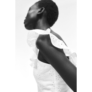 Bluzka H & M z długim rękawem w stylu casual z okrągłym dekoltem