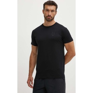Czarny t-shirt Hummel w stylu casual