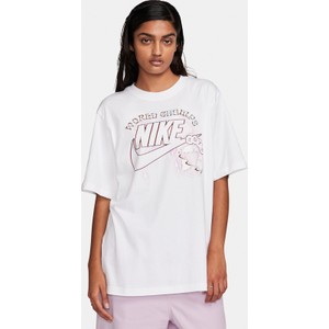 T-shirt Nike z okrągłym dekoltem z bawełny z krótkim rękawem