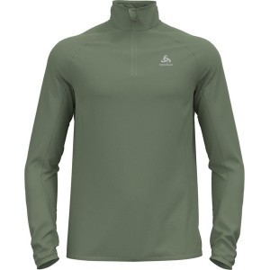 Zielona bluza ODLO w sportowym stylu z polaru