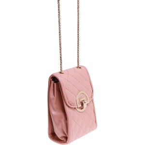 Różowa torebka Pantofelek24 w stylu glamour mała