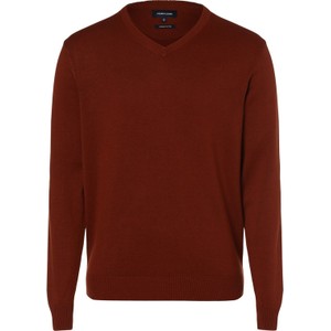 Czerwony sweter Andrew James z bawełny w stylu casual