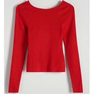 Czerwony sweter Reserved w stylu casual