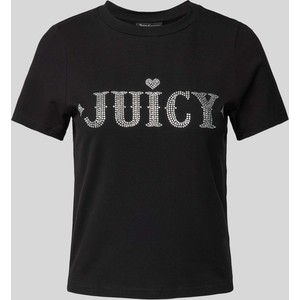 T-shirt Juicy Couture w młodzieżowym stylu z krótkim rękawem z okrągłym dekoltem