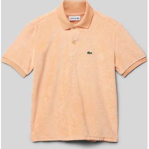 Pomarańczowa koszulka dziecięca Lacoste z krótkim rękawem