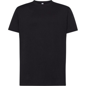 Czarny t-shirt JK Collection w stylu casual z bawełny