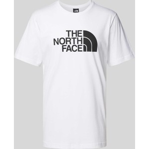 T-shirt The North Face z bawełny z nadrukiem z krótkim rękawem