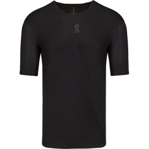 Czarny t-shirt On Running z krótkim rękawem w stylu casual