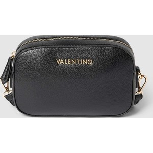 Czarna torebka Valentino Bags na ramię matowa ze skóry