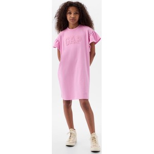 Różowa sukienka dziewczęca Gap z bawełny