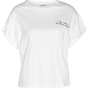 T-shirt Noisy May w stylu casual z okrągłym dekoltem z krótkim rękawem