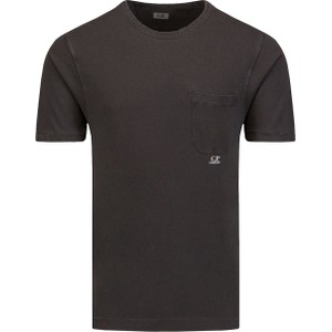 Czarny t-shirt Cp Company w stylu casual