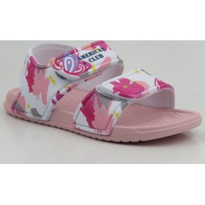 Różowe buty dziecięce letnie American Club dla dziewczynek
