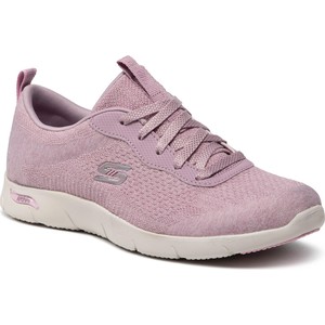 Różowe buty sportowe Skechers w sportowym stylu