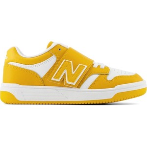 Żółte buty sportowe dziecięce New Balance na rzepy