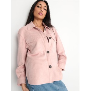 Różowa kurtka Sinsay krótka w stylu casual