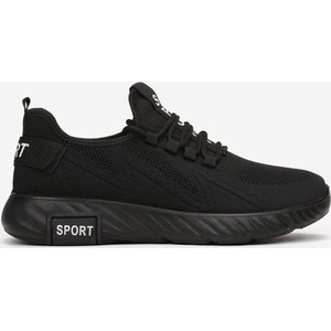 Czarne buty sportowe born2be w sportowym stylu