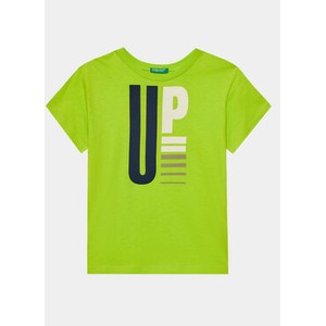 Zielona koszulka dziecięca United Colors Of Benetton dla chłopców