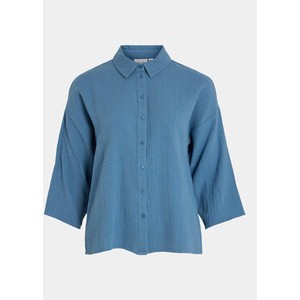 Niebieska koszula Vila w stylu casual