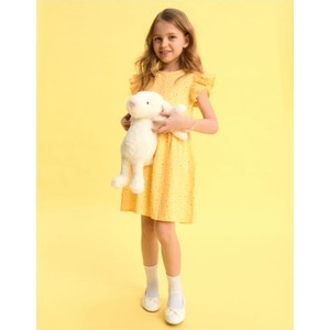 Żółta sukienka dziewczęca Sinsay z bawełny