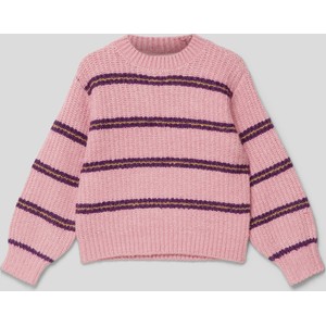 Różowy sweter S.Oliver z dzianiny