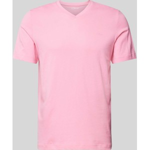 Różowy t-shirt S.Oliver z nadrukiem