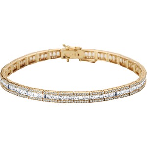 Daylight - Biżuteria Yes Bransoletka złota z topazami i diamentami - Daylight
