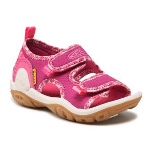 Różowe buty dziecięce letnie Keen na rzepy dla dziewczynek