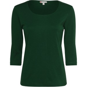 Zielona bluzka STREET ONE z długim rękawem w stylu casual